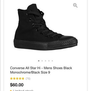 Men’s converse all star hi top shoes